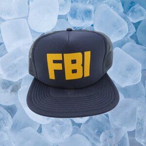 Vintage FBI Hat Cap Snapback Made in the USA Federal Bureau of Investigation